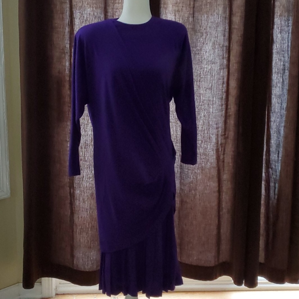 VINTAGE NANCY JOHNSON ONE PIECE DRESS SIZE 8